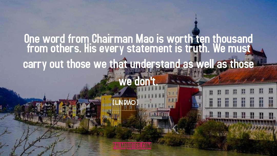 Chairman Mao quotes by Lin Biao