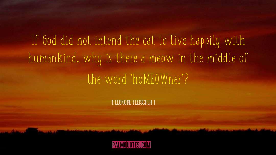 Chairman Meow quotes by Leonore Fleischer