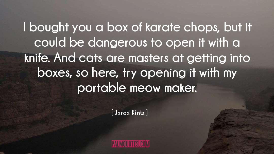 Chairman Meow quotes by Jarod Kintz