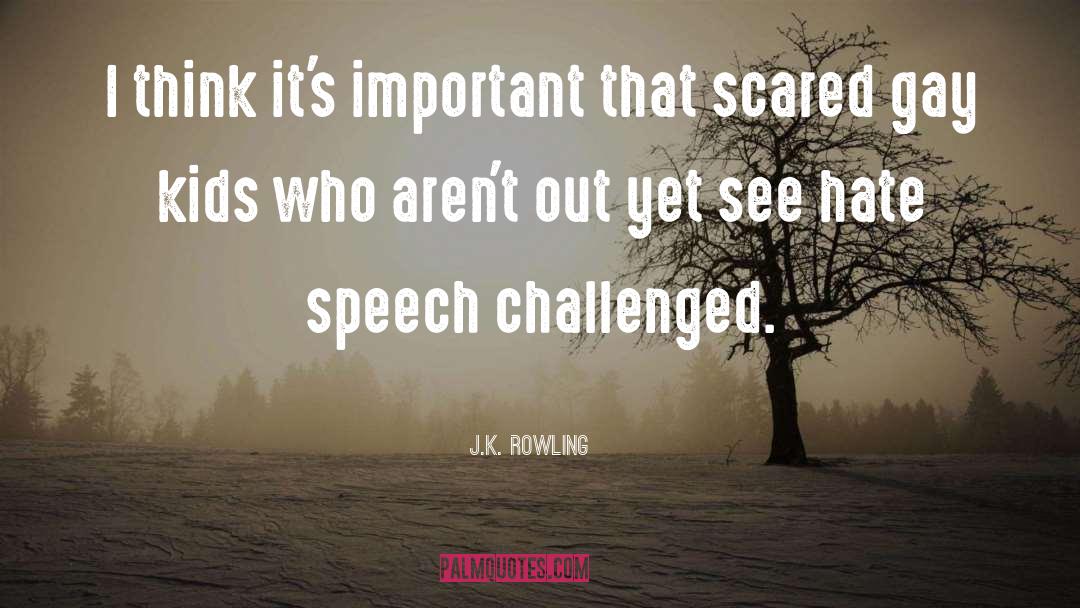Challenge Hate Speech quotes by J.K. Rowling