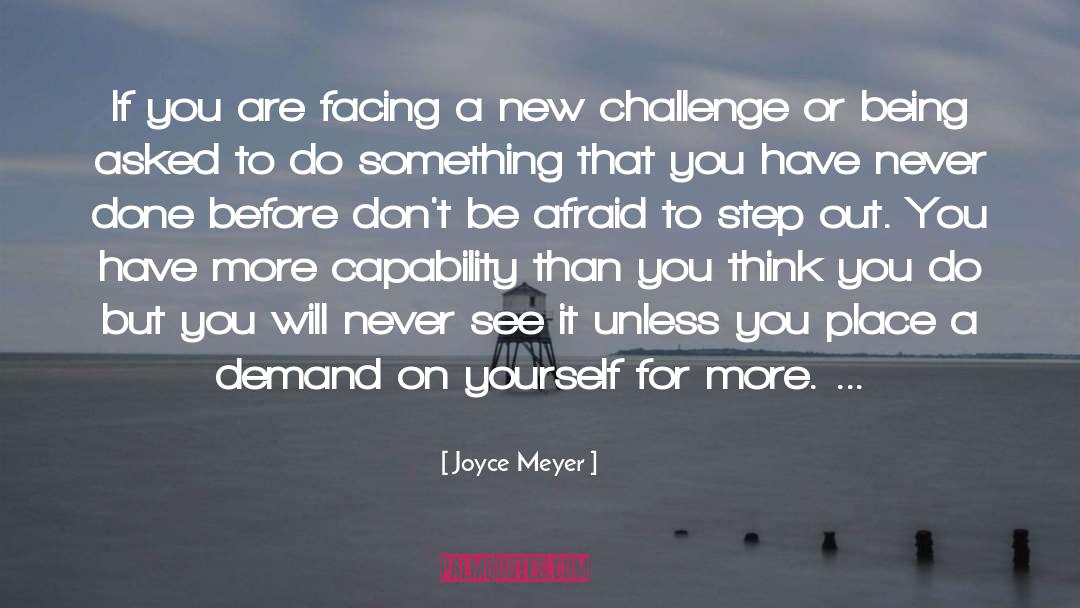 Challenge Others quotes by Joyce Meyer