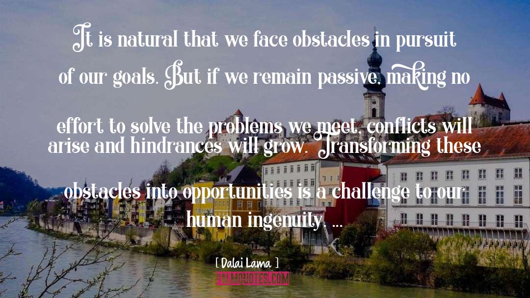 Challenge quotes by Dalai Lama