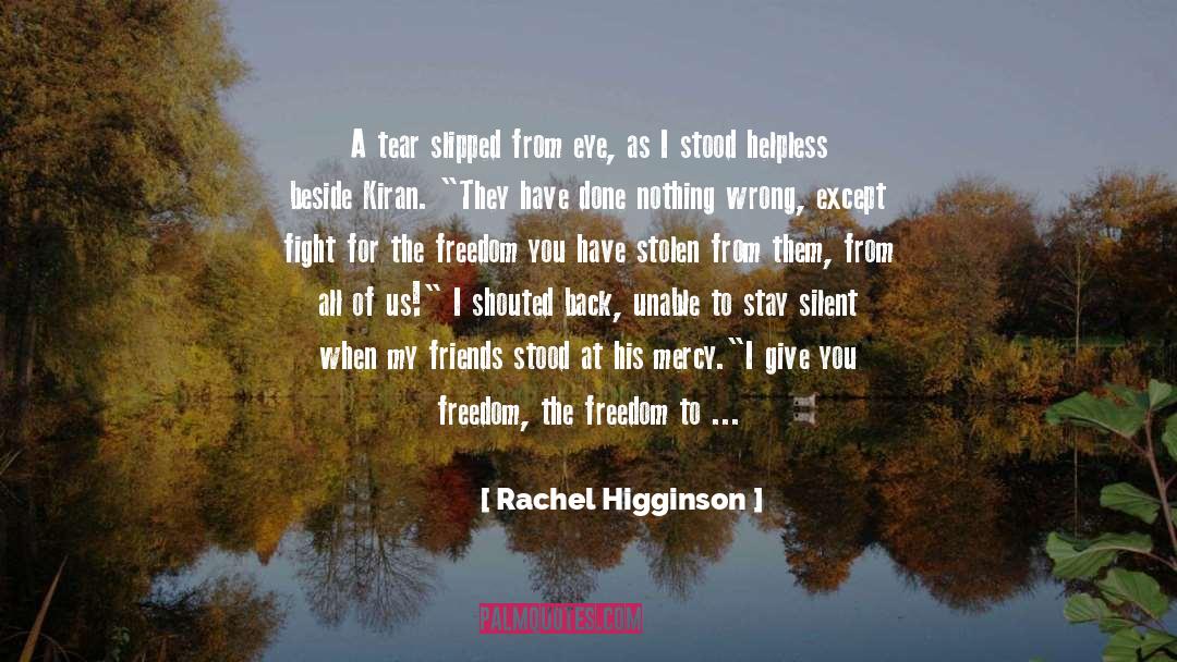 Challenged quotes by Rachel Higginson