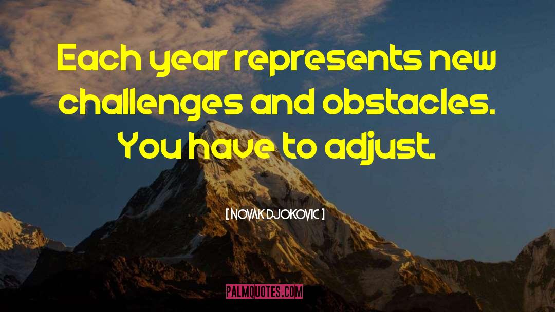 Challenges And Obstacles quotes by Novak Djokovic