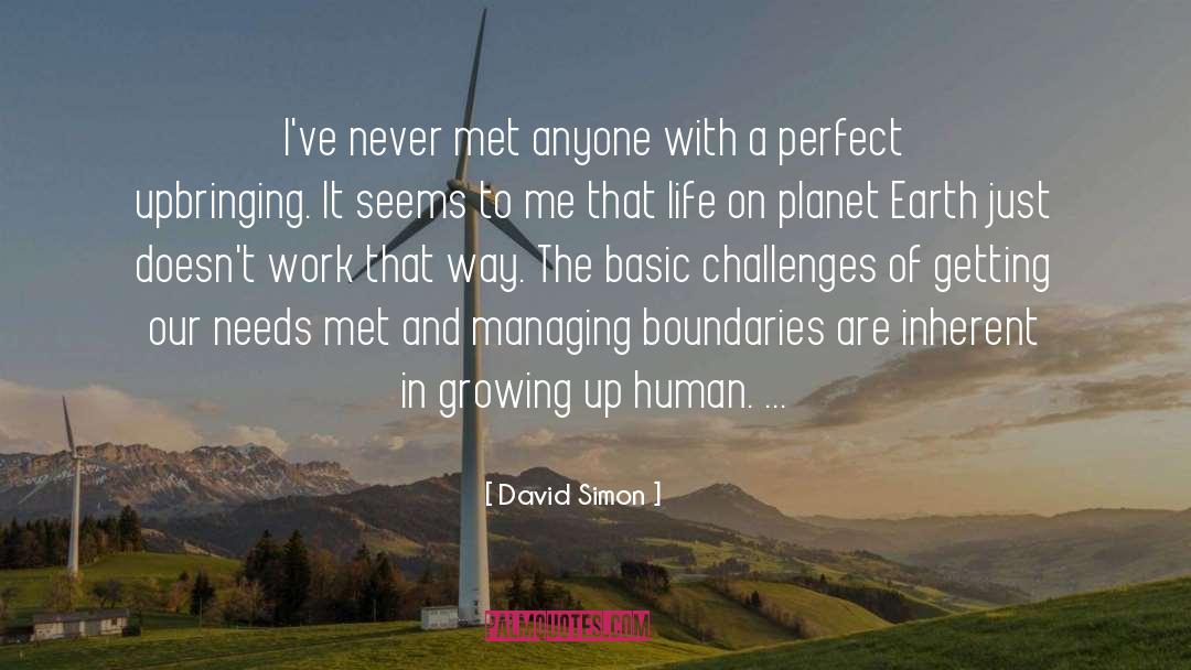 Challenges Of Growing Up quotes by David Simon