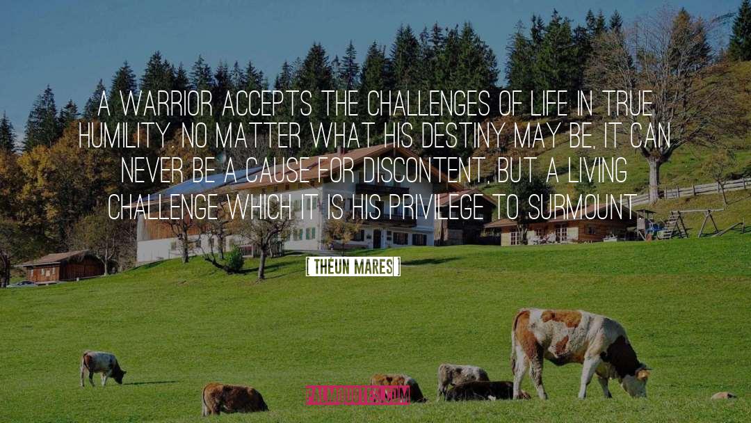 Challenges Of Life quotes by Théun Mares