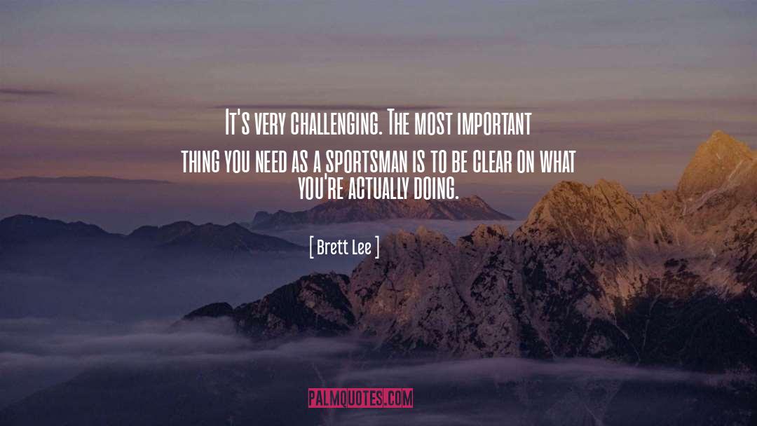 Challenges quotes by Brett Lee