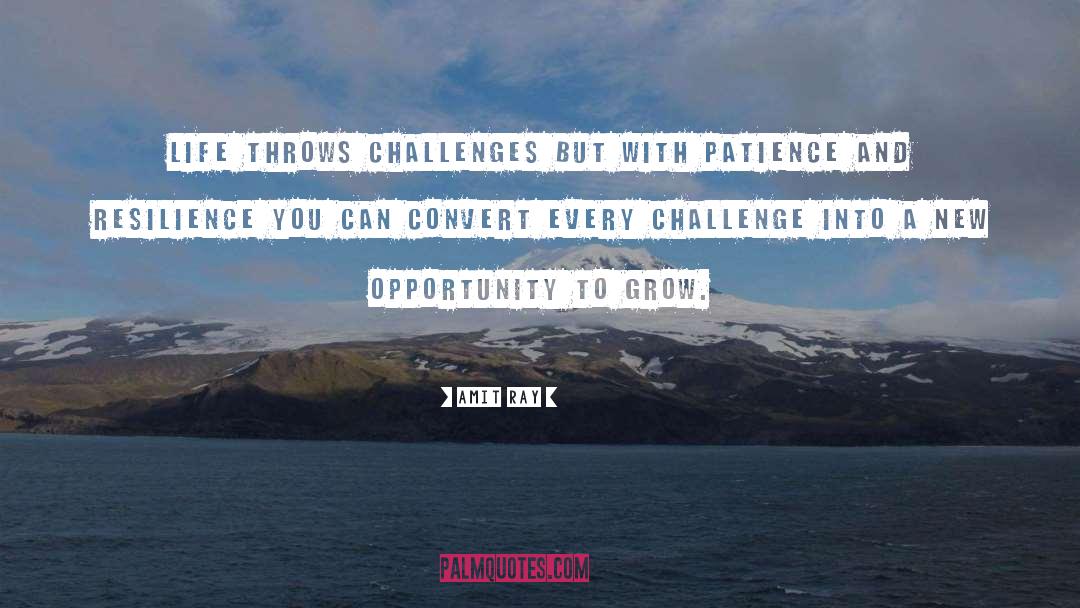 Challenges To Opportunity quotes by Amit Ray