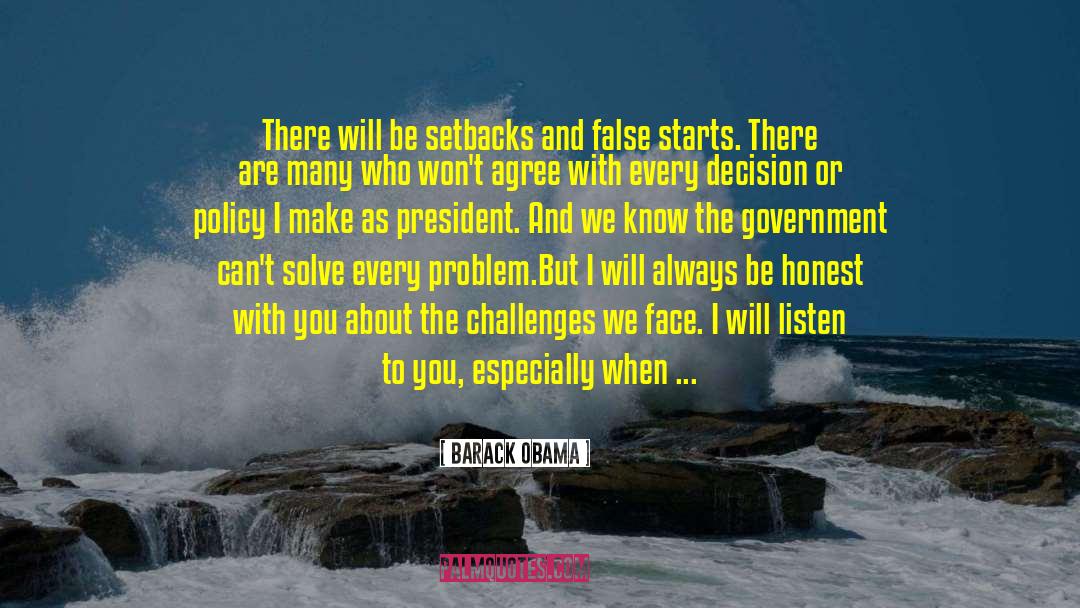 Challenges We Face quotes by Barack Obama