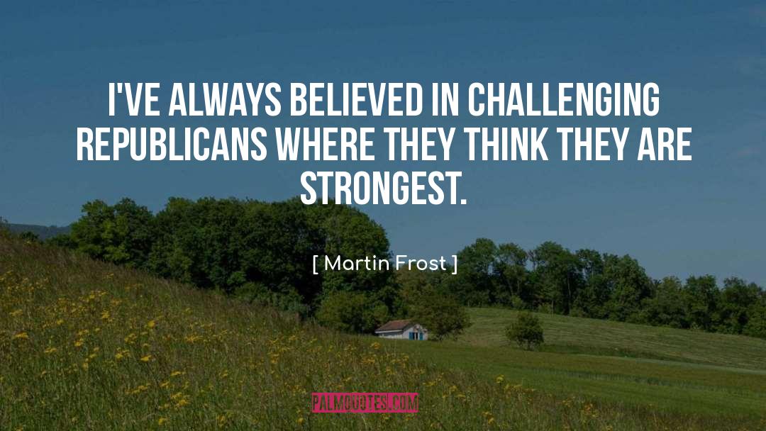 Challenging Situations quotes by Martin Frost