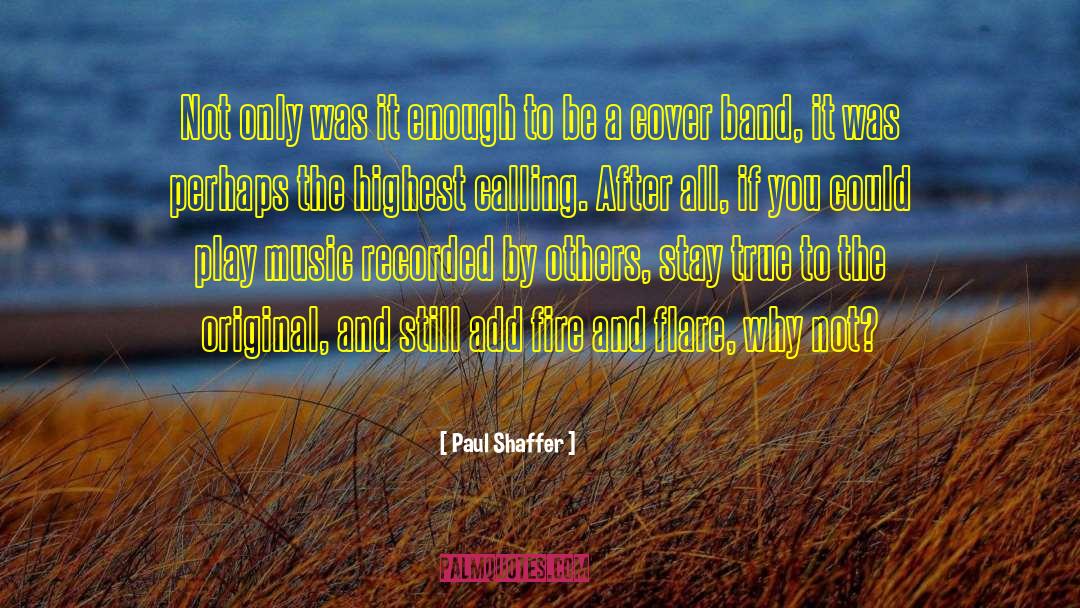 Chamber Music quotes by Paul Shaffer