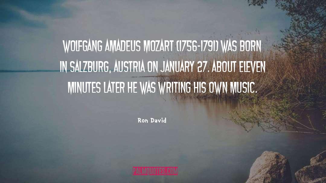 Chamber Music quotes by Ron David