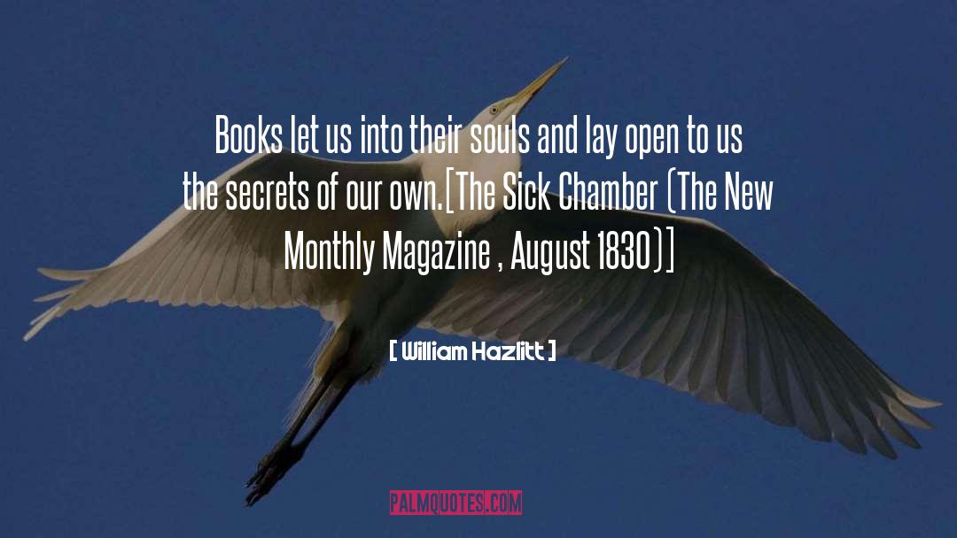 Chamber quotes by William Hazlitt