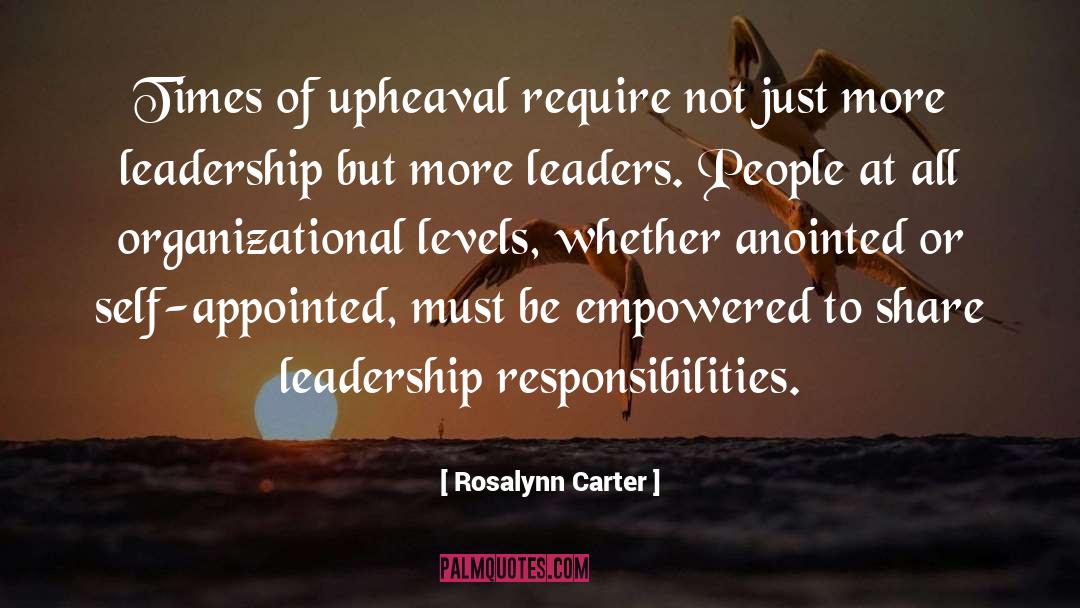 Chambermaid Responsibilities quotes by Rosalynn Carter