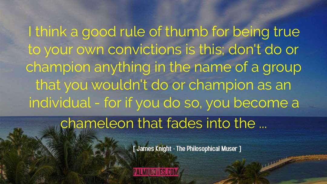 Chameleon quotes by James Knight - The Philosophical Muser