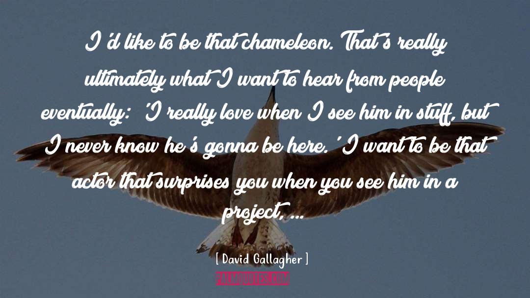 Chameleon quotes by David Gallagher