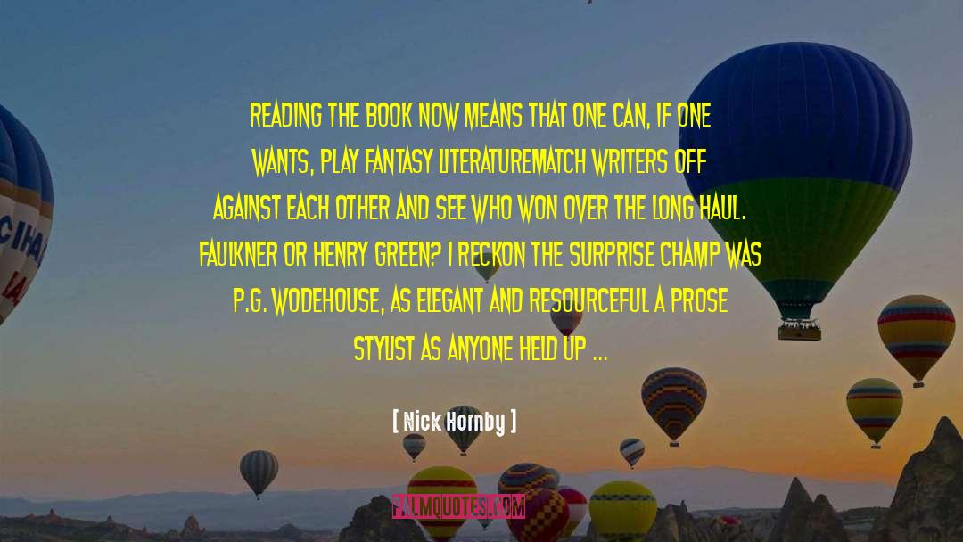 Champ quotes by Nick Hornby