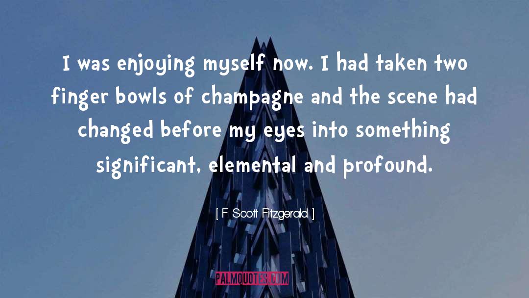 Champagne Drinking quotes by F Scott Fitzgerald