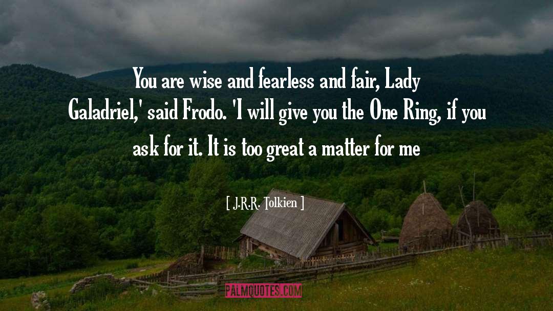 Championship Rings quotes by J.R.R. Tolkien