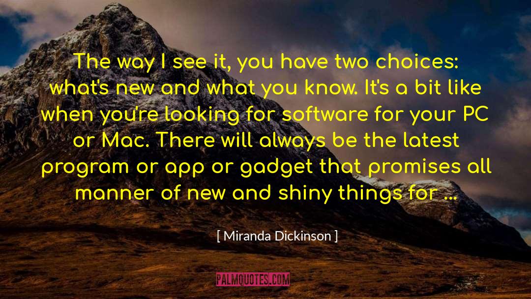 Chamy App quotes by Miranda Dickinson