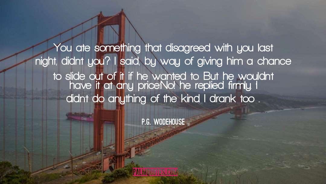 Chance Claybourne quotes by P.G. Wodehouse