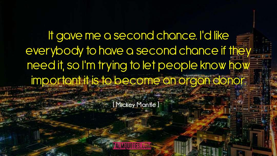 Chance Mason quotes by Mickey Mantle