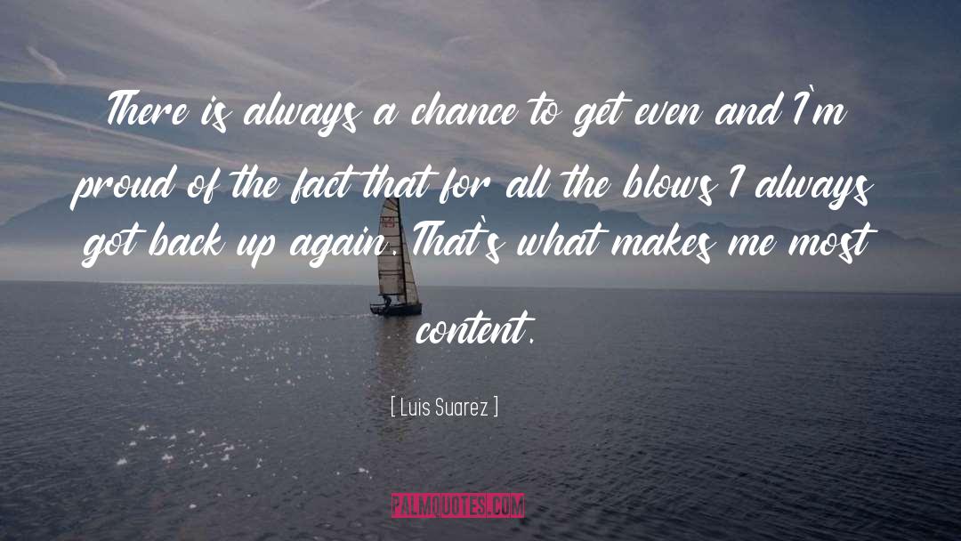 Chance quotes by Luis Suarez