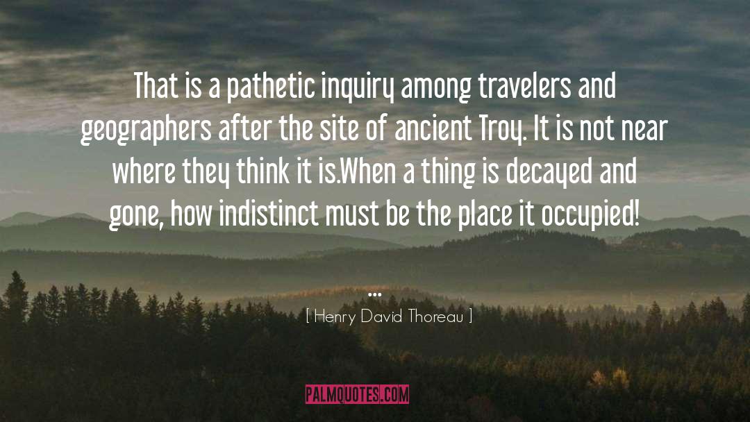Chance Traveler quotes by Henry David Thoreau