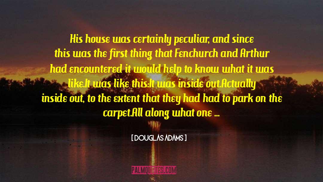Chandeliers quotes by Douglas Adams