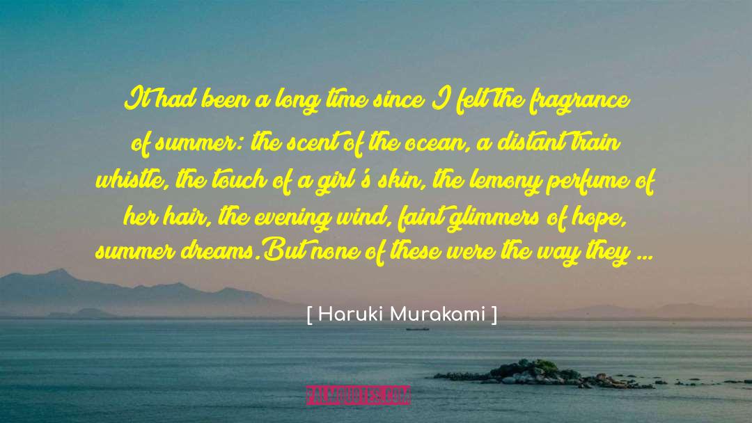 Chanel 5 Perfume quotes by Haruki Murakami