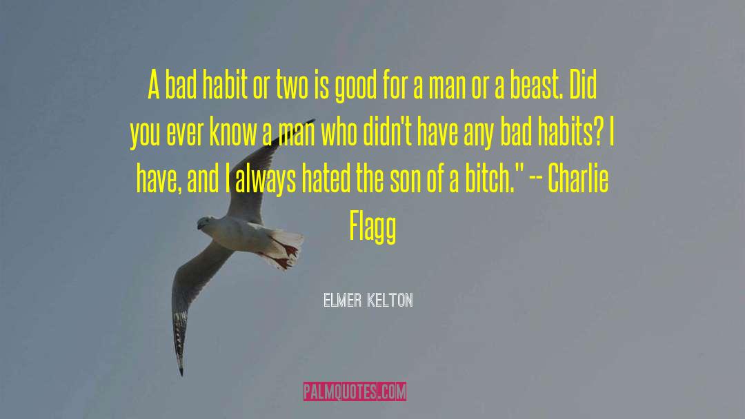Change A Bad Habit quotes by Elmer Kelton