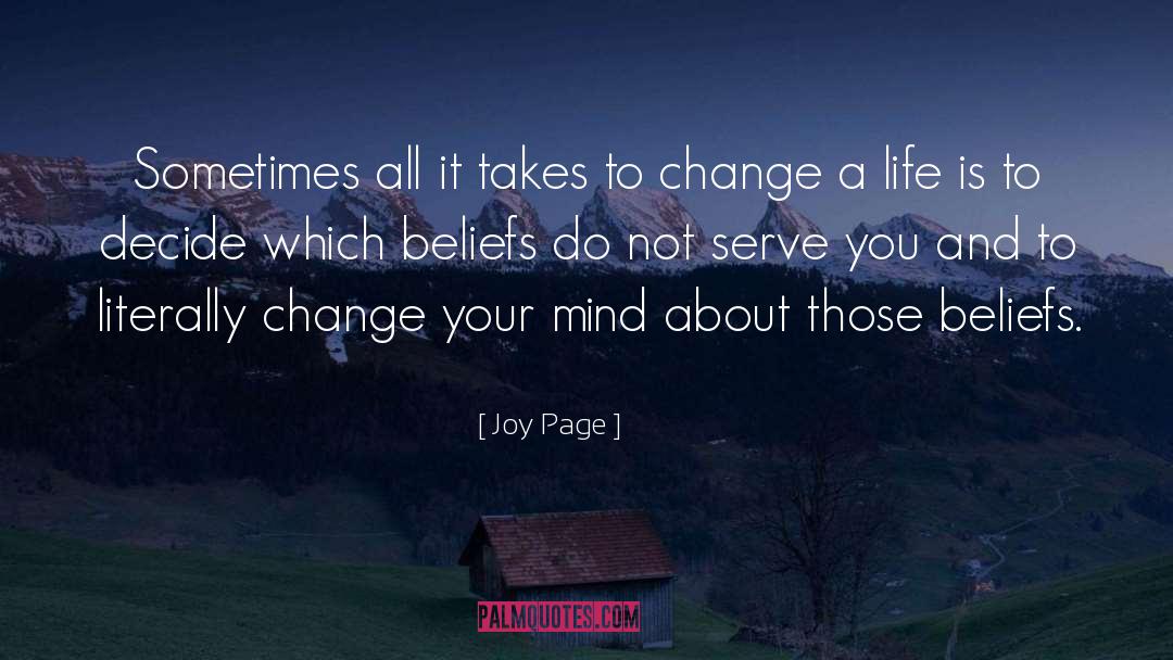 Change A Life quotes by Joy Page