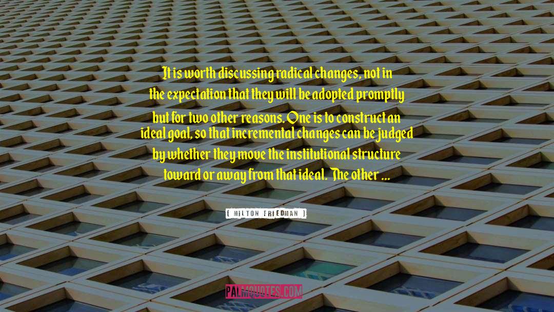 Change And Moving Away quotes by Milton Friedman