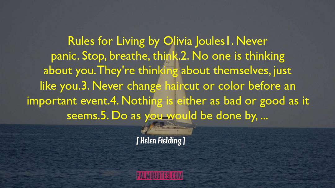 Change Bad Habits quotes by Helen Fielding