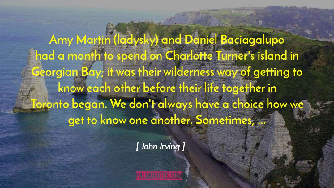 Change Each Other quotes by John Irving
