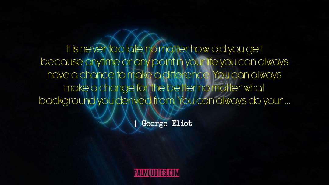 Change For The Better quotes by George Eliot