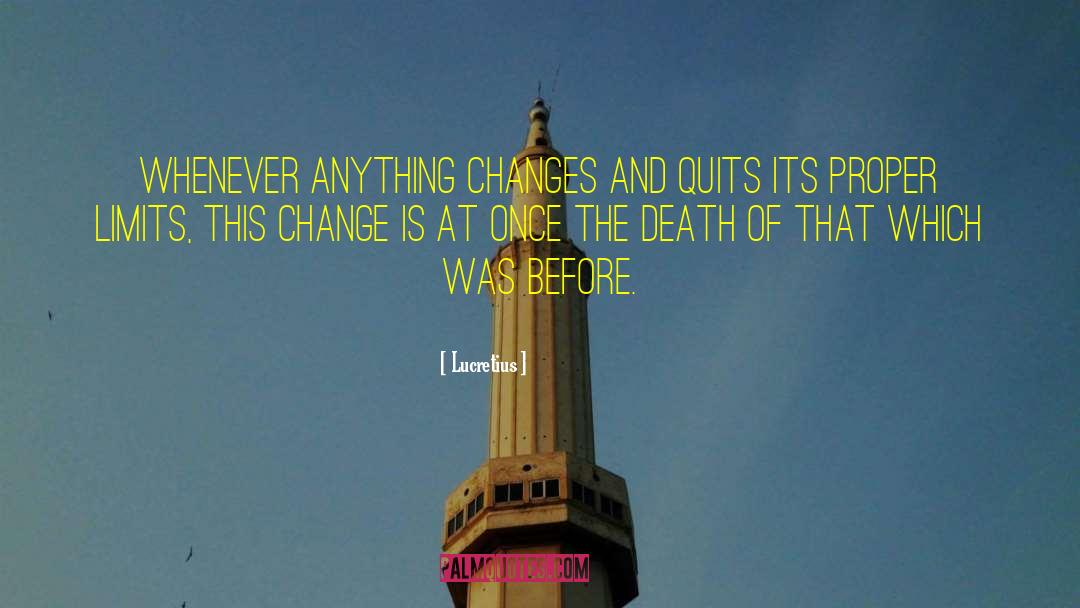 Change Managemnt quotes by Lucretius