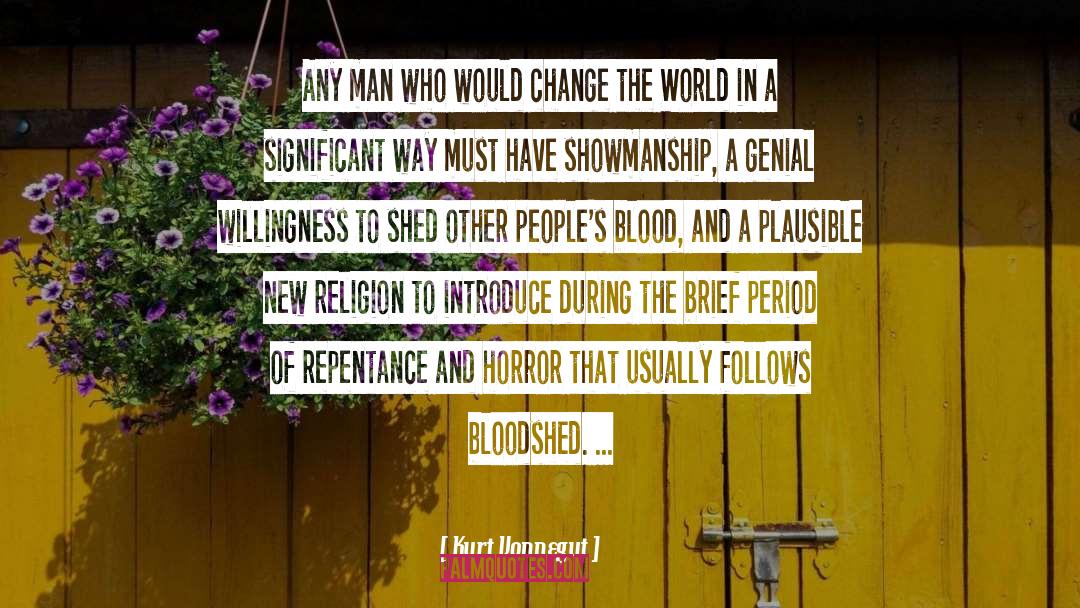 Change Mankind quotes by Kurt Vonnegut