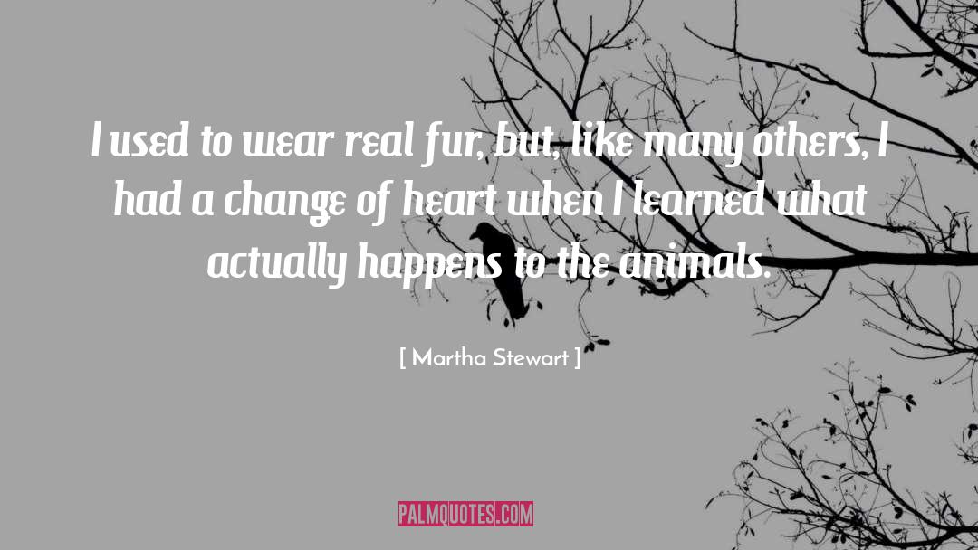 Change Of Heart quotes by Martha Stewart