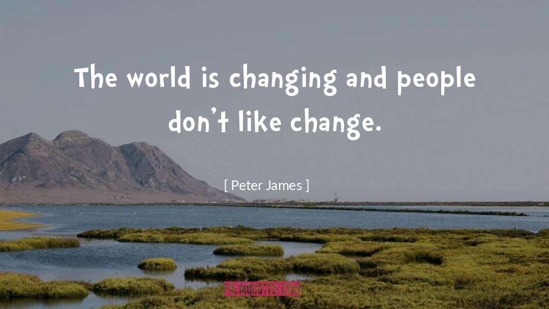 Change quotes by Peter James