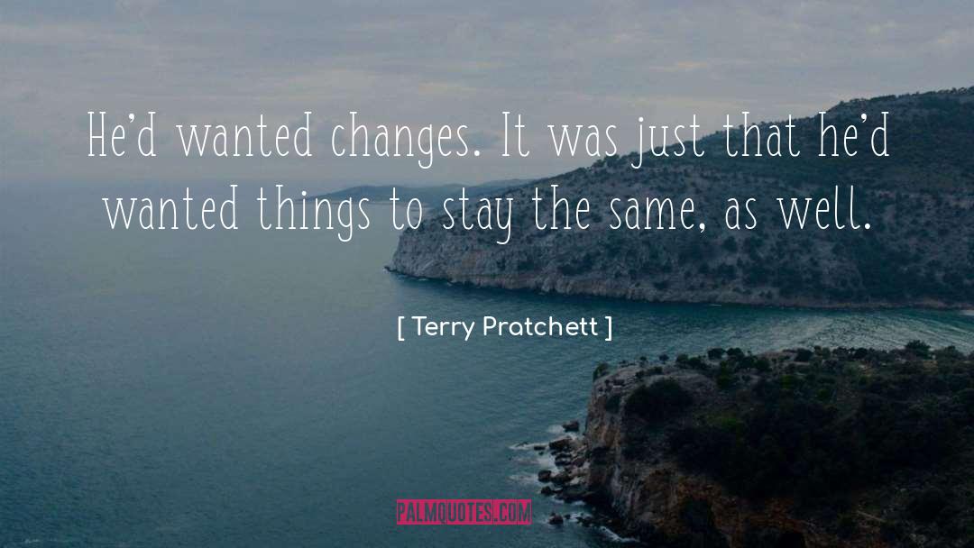 Change quotes by Terry Pratchett