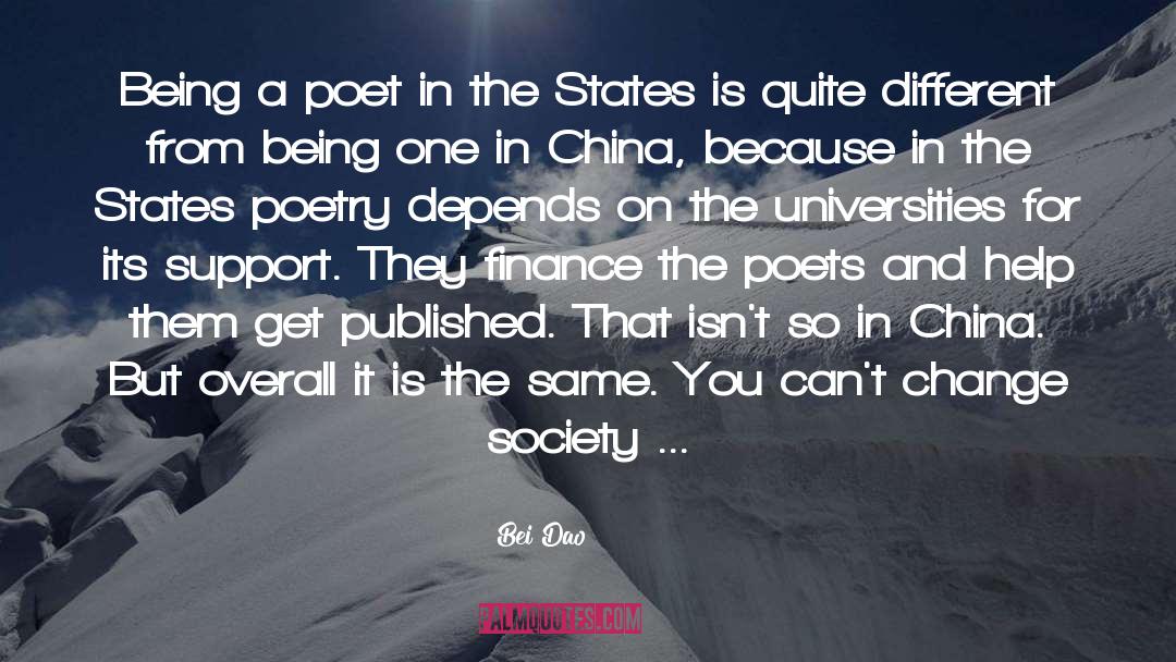 Change Society quotes by Bei Dao