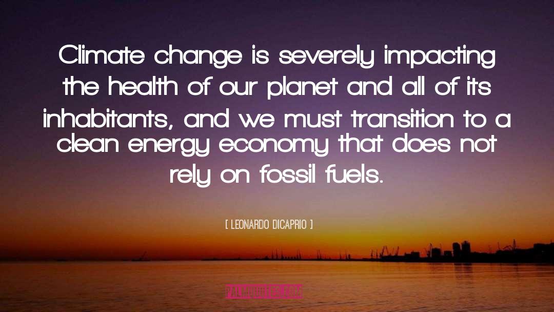 Change Transition quotes by Leonardo DiCaprio