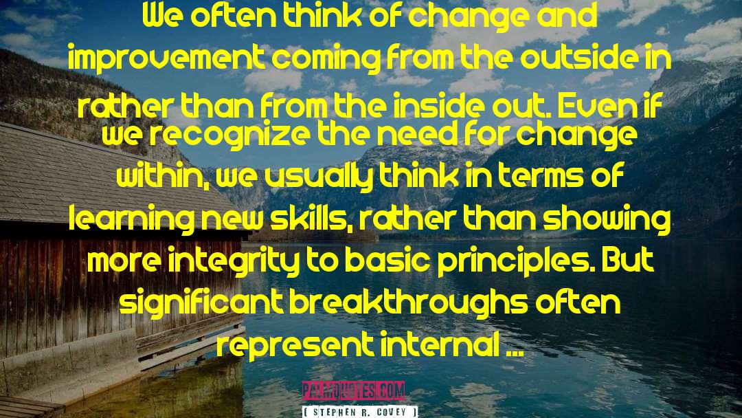 Change Within quotes by Stephen R. Covey