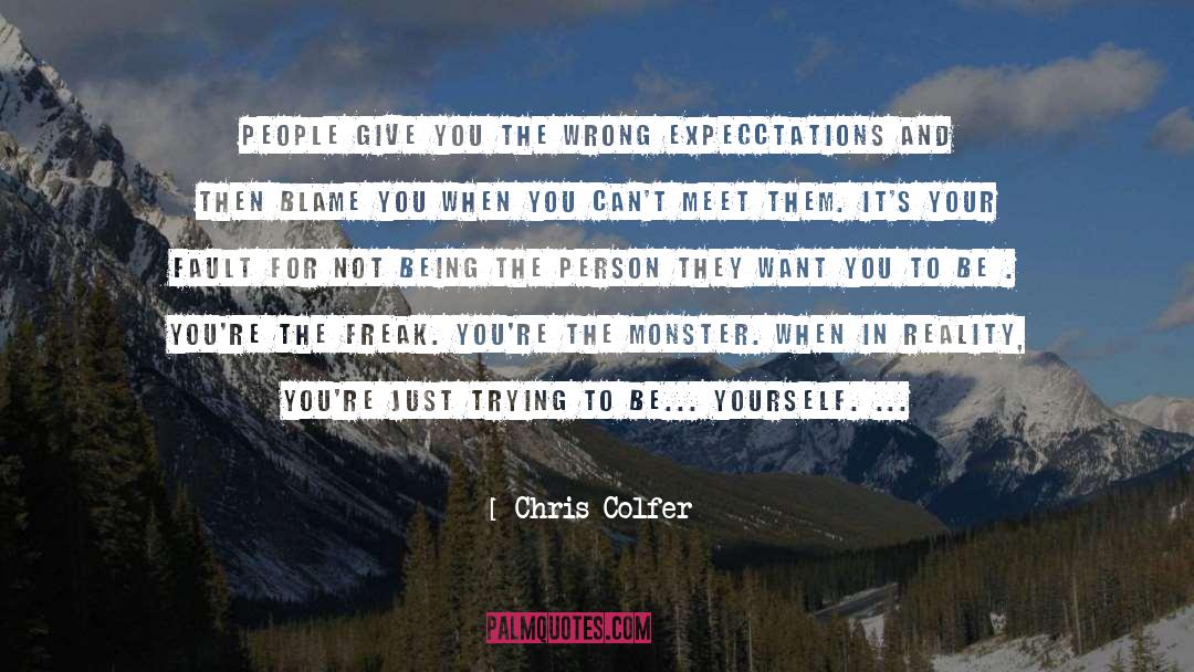 Change Your Reality quotes by Chris Colfer