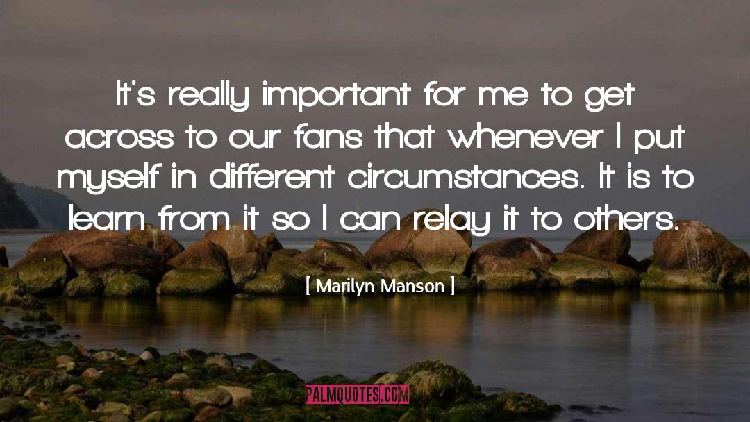Changeover Relay quotes by Marilyn Manson