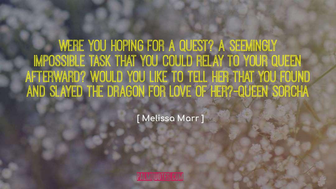 Changeover Relay quotes by Melissa Marr