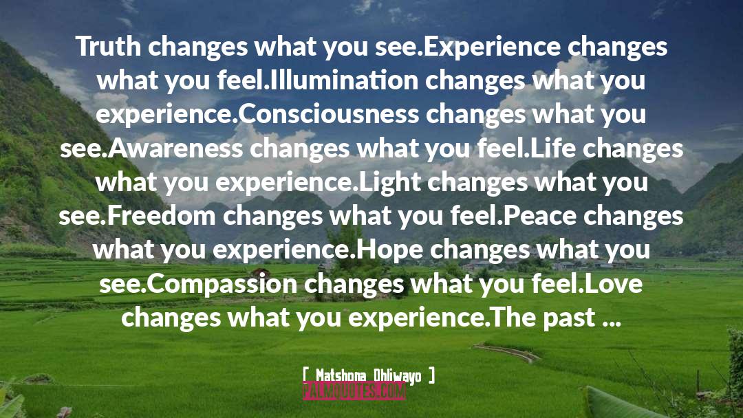 Changes Happen For A Reason quotes by Matshona Dhliwayo