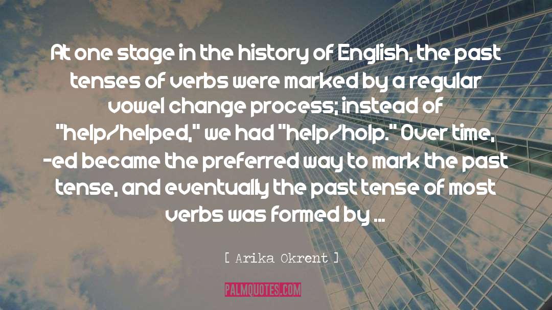 Changes Over Time quotes by Arika Okrent