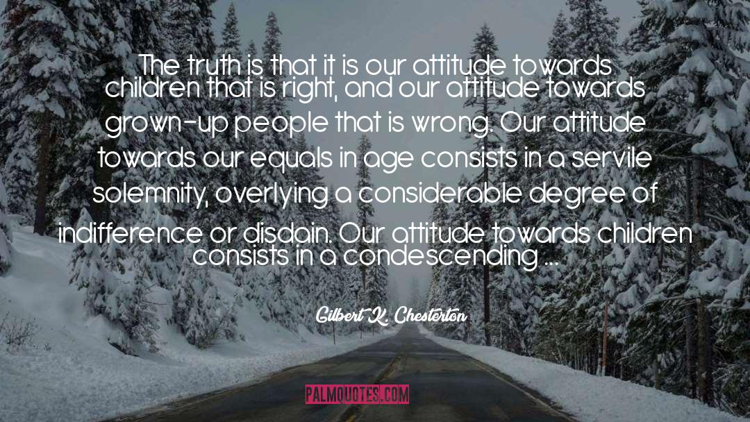 Changing Attitude quotes by Gilbert K. Chesterton